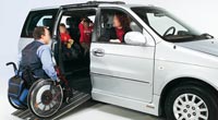 Accessible minivan - 3 people & 1 wc